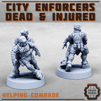 Image of the set of Enforcers - 6x Dead and Injured - by Seaside Crow