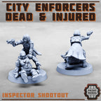Image of the set of Enforcers - 6x Dead and Injured - by Seaside Crow