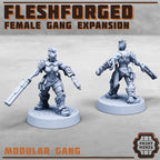 Image of the set of Fleshforged Gang - Female Gangers 1 - by Seaside Crow
