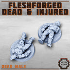 Image of the set of Fleshforged Gang - 8x Dead and Injured - by Seaside Crow