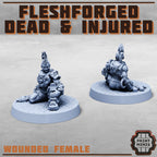 Image of the set of Fleshforged Gang - 8x Dead and Injured - by Seaside Crow
