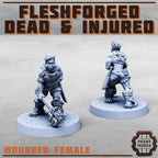 Image of the set of Fleshforged Gang - 8x Dead and Injured - by Seaside Crow