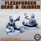 Image of the set of Fleshforged Gang - 8x Dead and Injured - by Seaside Crow
