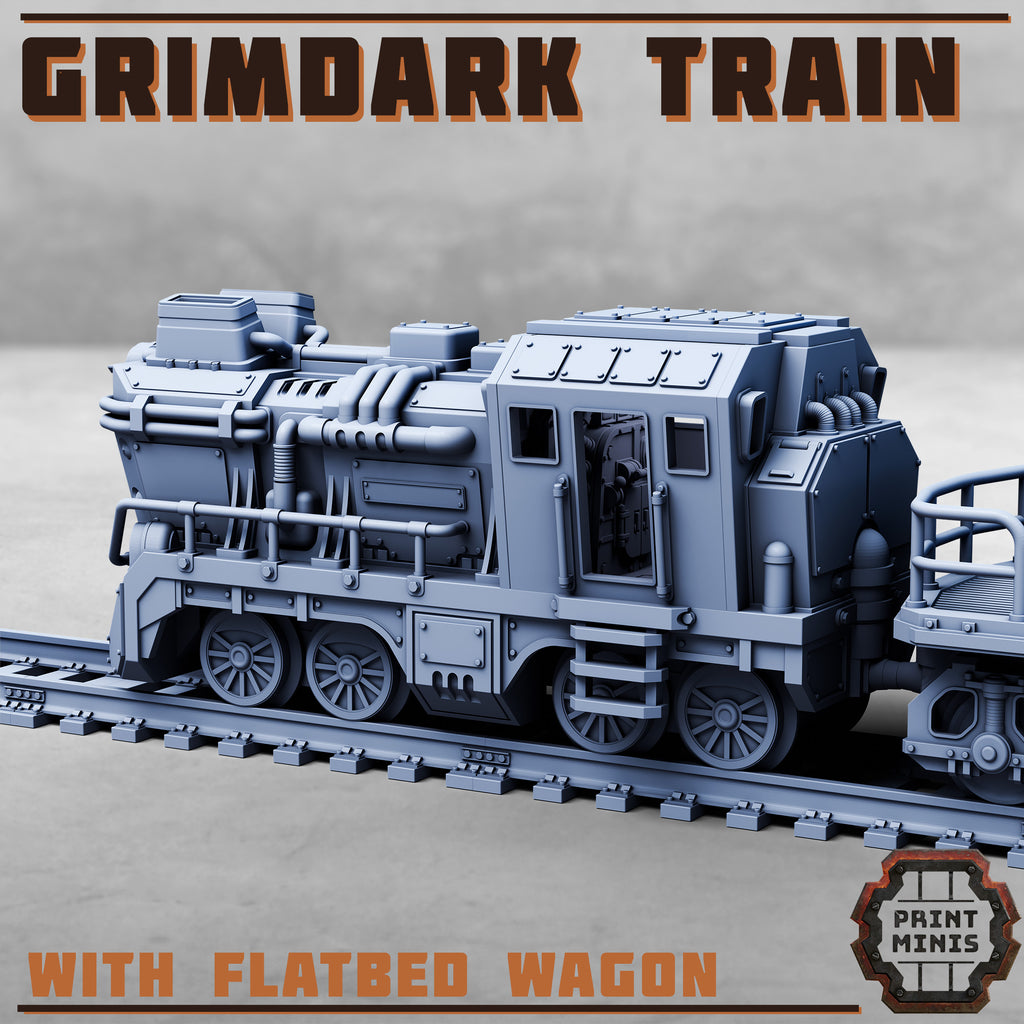 Image of the set of Stack City - Grimdark Train - by Seaside Crow