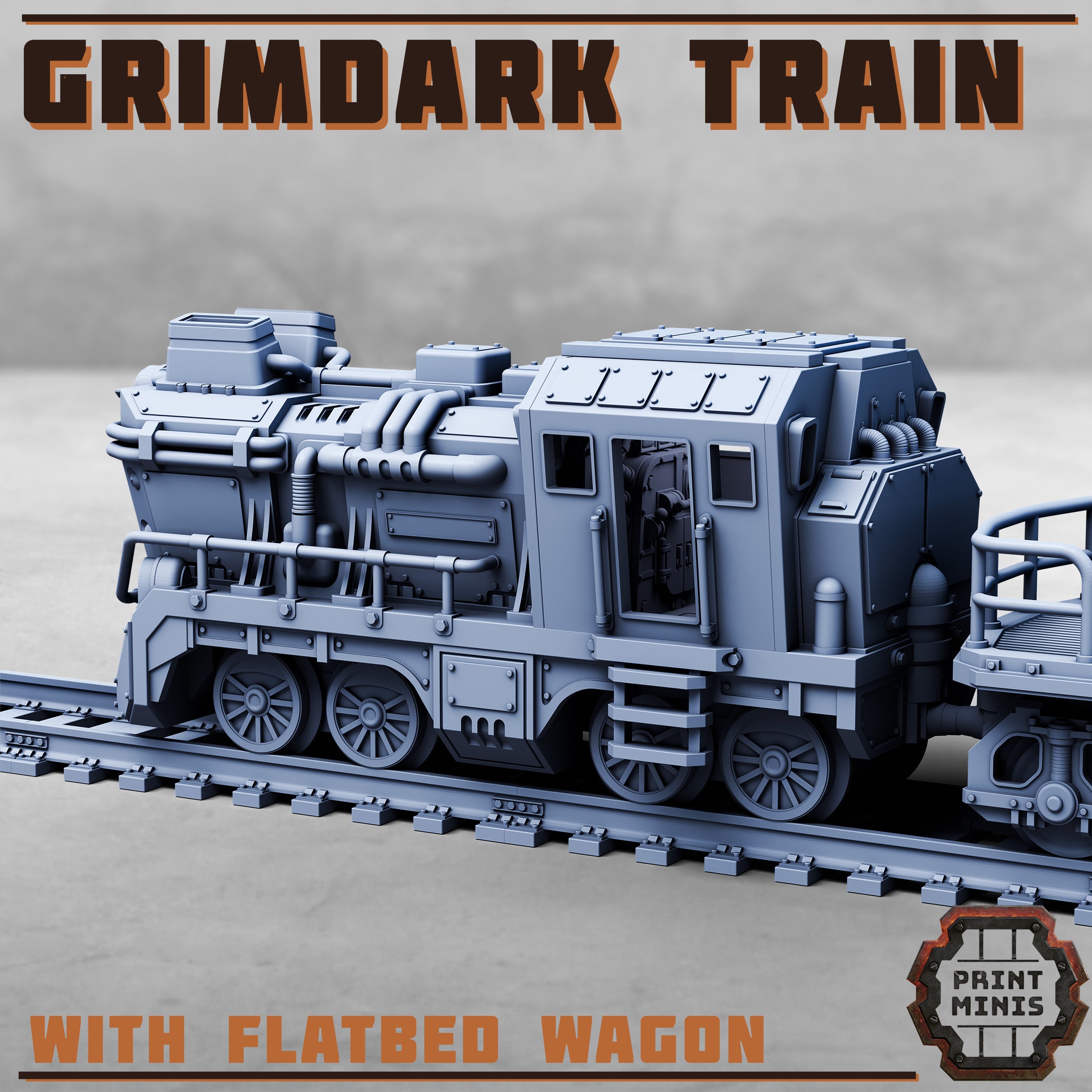 Image of the set of Stack City - Grimdark Train - by Seaside Crow