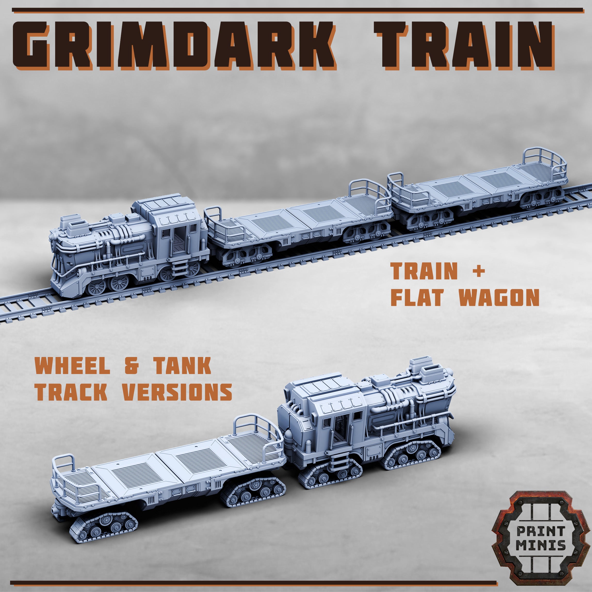 Image of the set of Stack City - Grimdark Train - by Seaside Crow