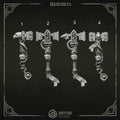 Power hammers ornamented with eagle heads or skulls, suitable for grimdark marines.