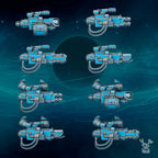 Image of the set of Scylla Legion - 5x Heavy Guns - by Seaside Crow