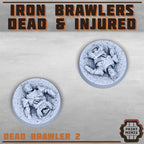Image of the set of Iron Brawlers - 6x Dead and Injured - by Seaside Crow