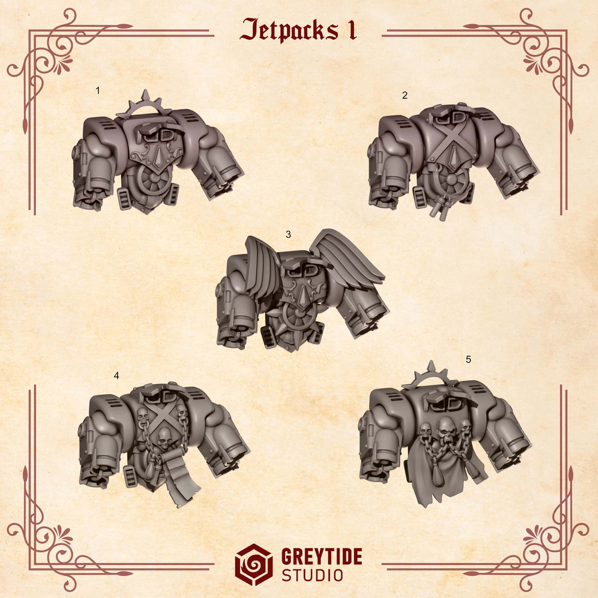 Crimson Lords - 5x Jump Packs