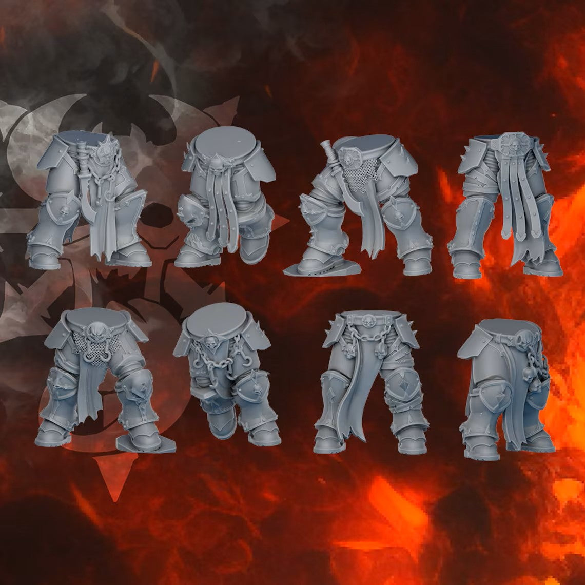 Image of the set of Indivisible Legion - 8x Tactical Legs - by Seaside Crow