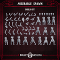 Image of the set of Bullet Basilica - x10 Miserable Spawn (Build Kit) - by Seaside Crow