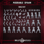 Image of the set of Bullet Basilica - x10 Miserable Spawn (Build Kit) - by Seaside Crow