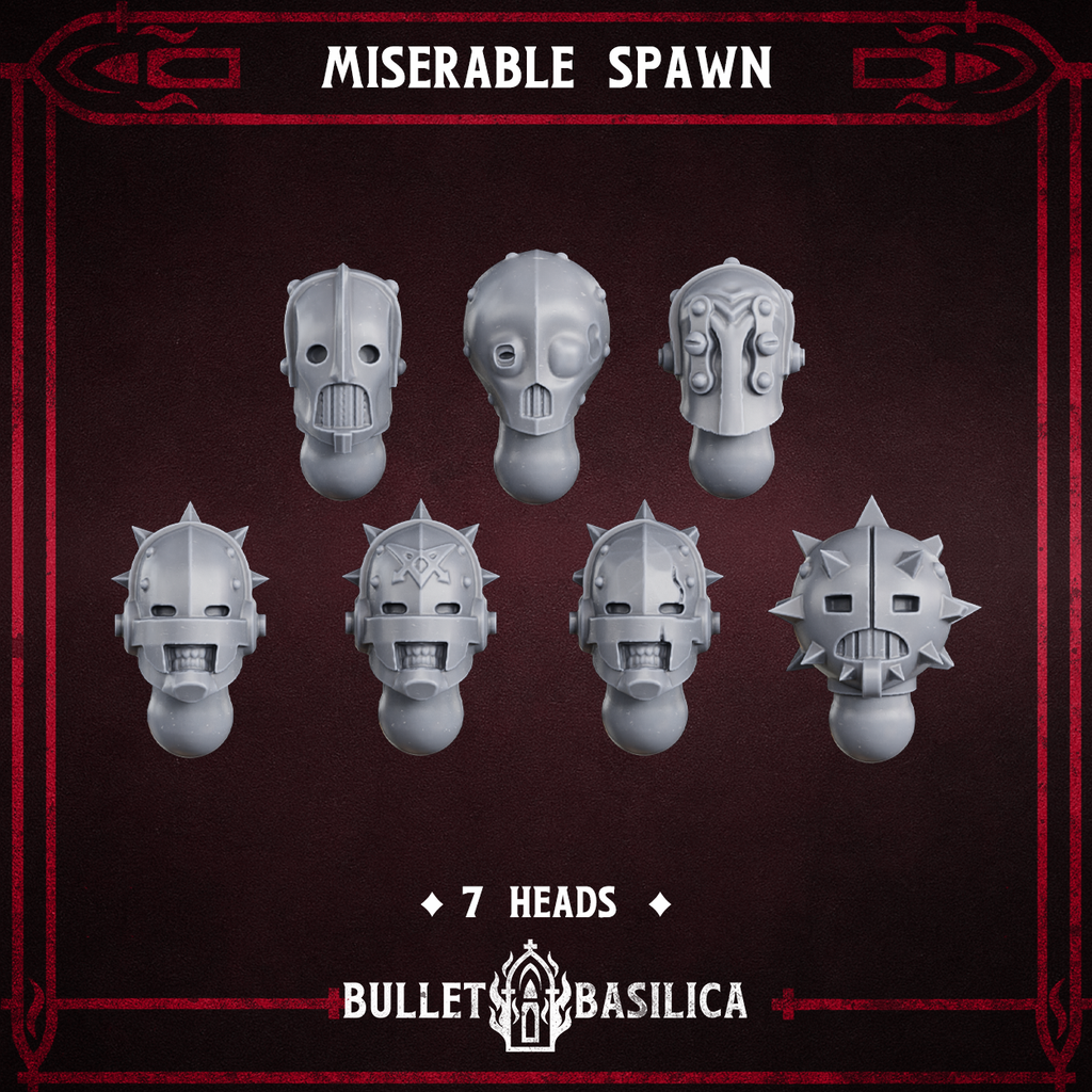 Image of the set of Bullet Basilica - x10 Miserable Spawn (Build Kit) - by Seaside Crow