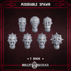 Image of the set of Bullet Basilica - x10 Miserable Spawn (Build Kit) - by Seaside Crow