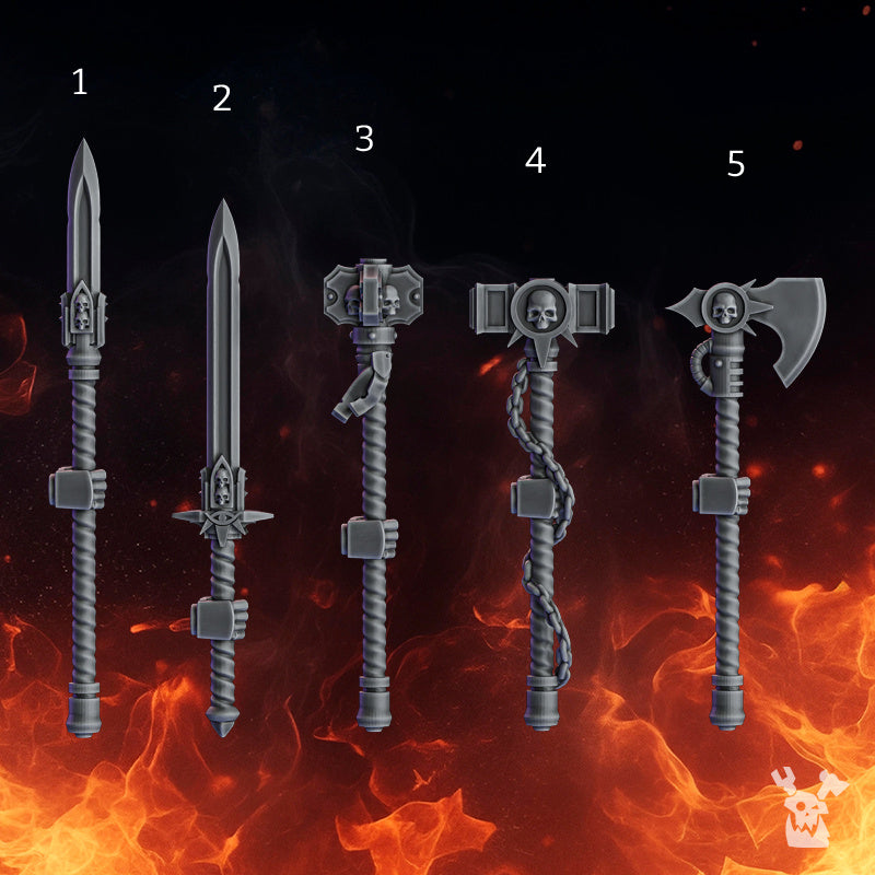 Aeternum Wardens - 5x Melee Weapons