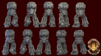 Image of the set of Legion of Iron - 5x Bionic Radiator Bodies - by Seaside Crow