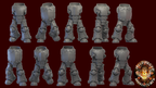 Image of the set of Legion of Iron - 5x Bionic Radiator Bodies - by Seaside Crow