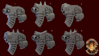 Image of the set of Sensual Sadists - 5x Sadist Bolt Pistols - by Seaside Crow