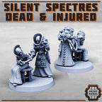 Image of the set of Silent Spectres - 6x Dead and Injured - by Seaside Crow