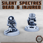 Image of the set of Silent Spectres - 6x Dead and Injured - by Seaside Crow