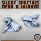 Image of the set of Silent Spectres - 6x Dead and Injured - by Seaside Crow