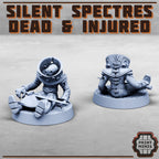 Image of the set of Silent Spectres - 6x Dead and Injured - by Seaside Crow