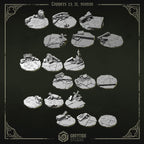 Image of the set of Eternal Pilgrims  - Base Toppers - by Seaside Crow