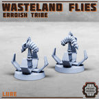 Image of the set of Erroish Tribe - 4x Ash Wastes Flies - by Seaside Crow
