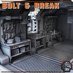 Image of the set of Stack City - Weaponsmith Shop - by Seaside Crow