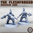 Image of the set of Fleshforged Gang - x12 Gangers - by Seaside Crow