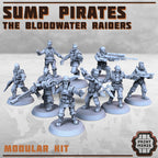 Image of the set of Sump Pirates - 9x Sump Gangers - by Seaside Crow