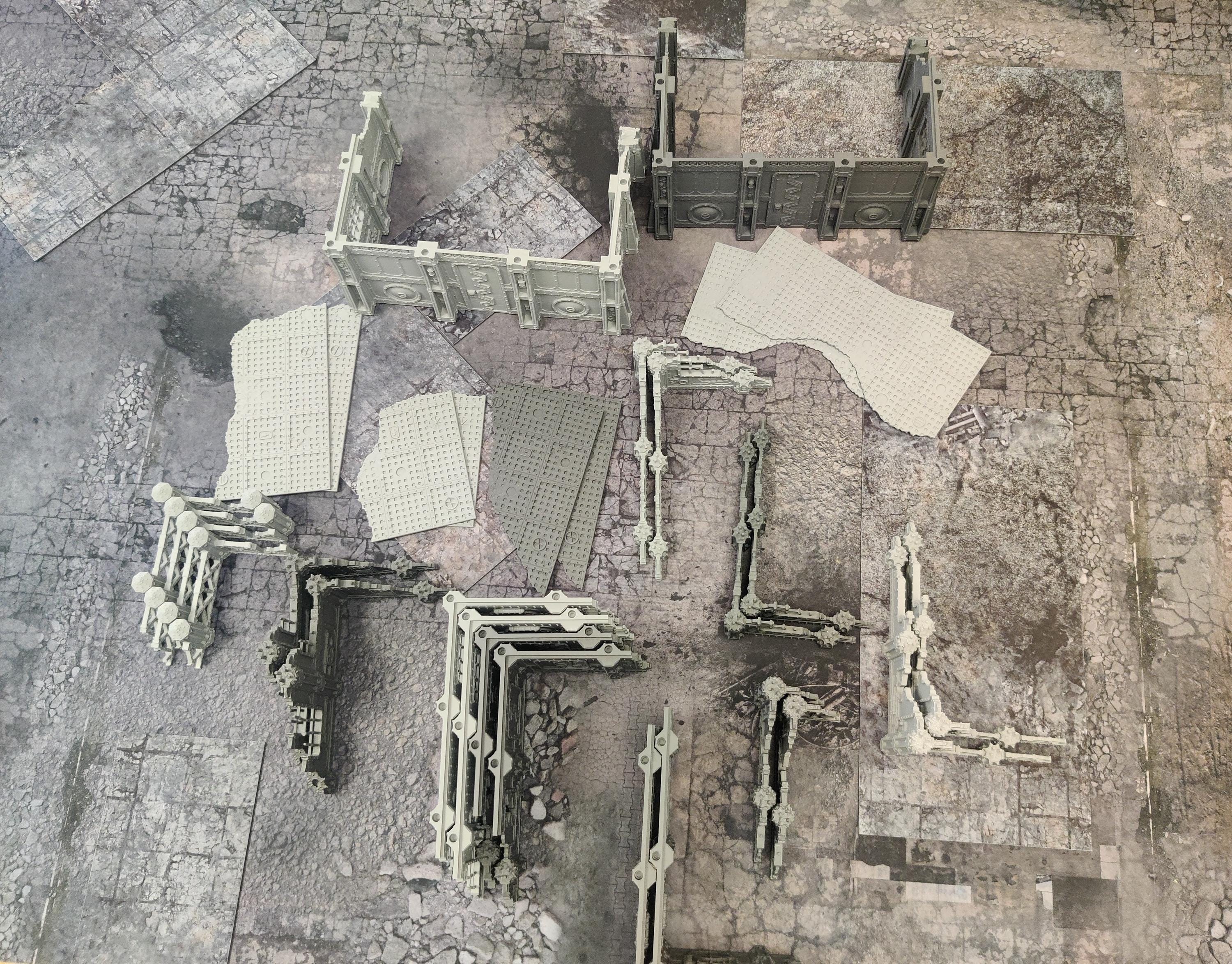 Image of the set of Fabricators Lair - Terrain Set (Competetive Setup 10th) - by Seaside Crow