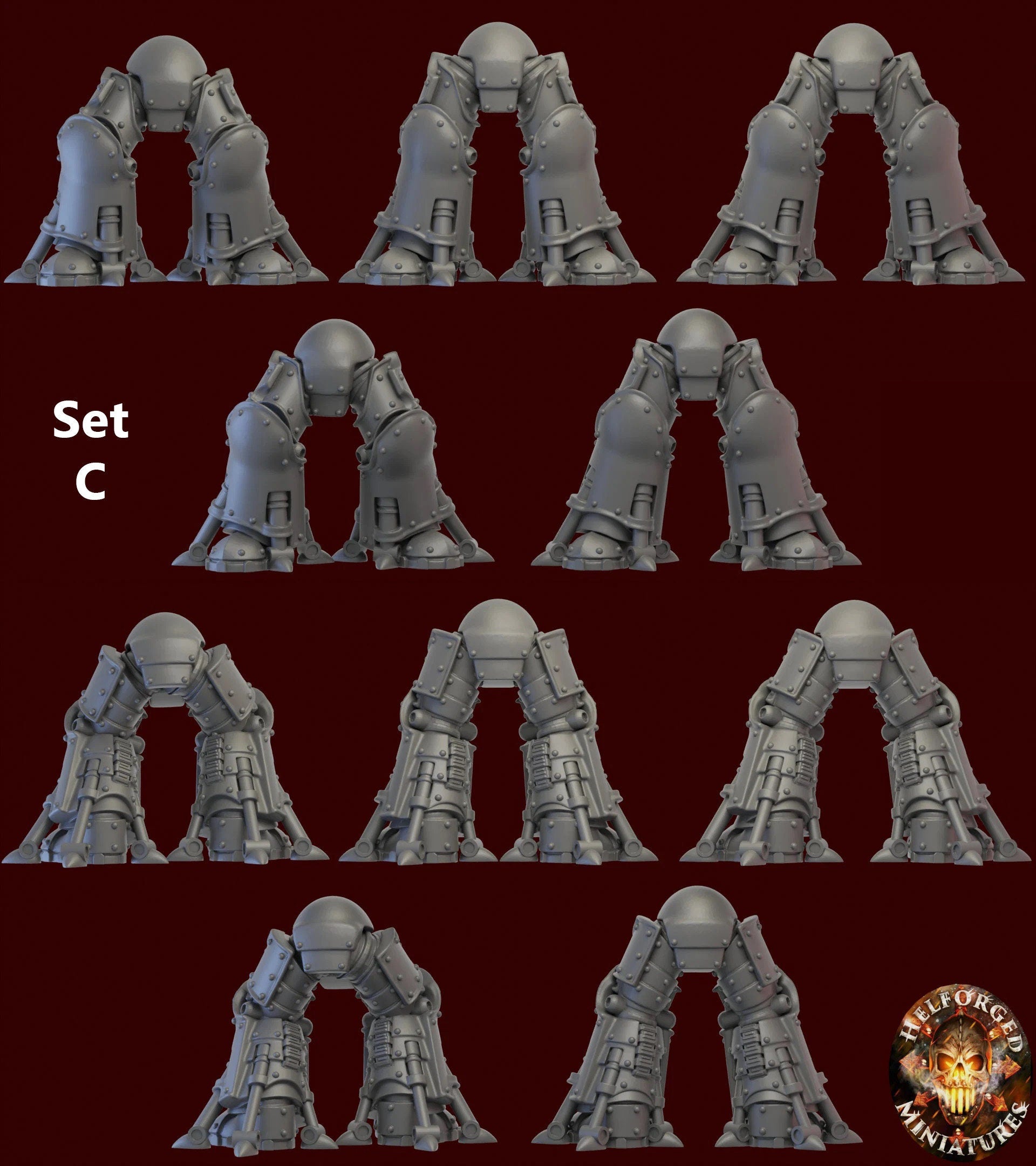 Image of the set of Heresy Bits - 5x Heavy Devastator Havoc Legs - by Seaside Crow