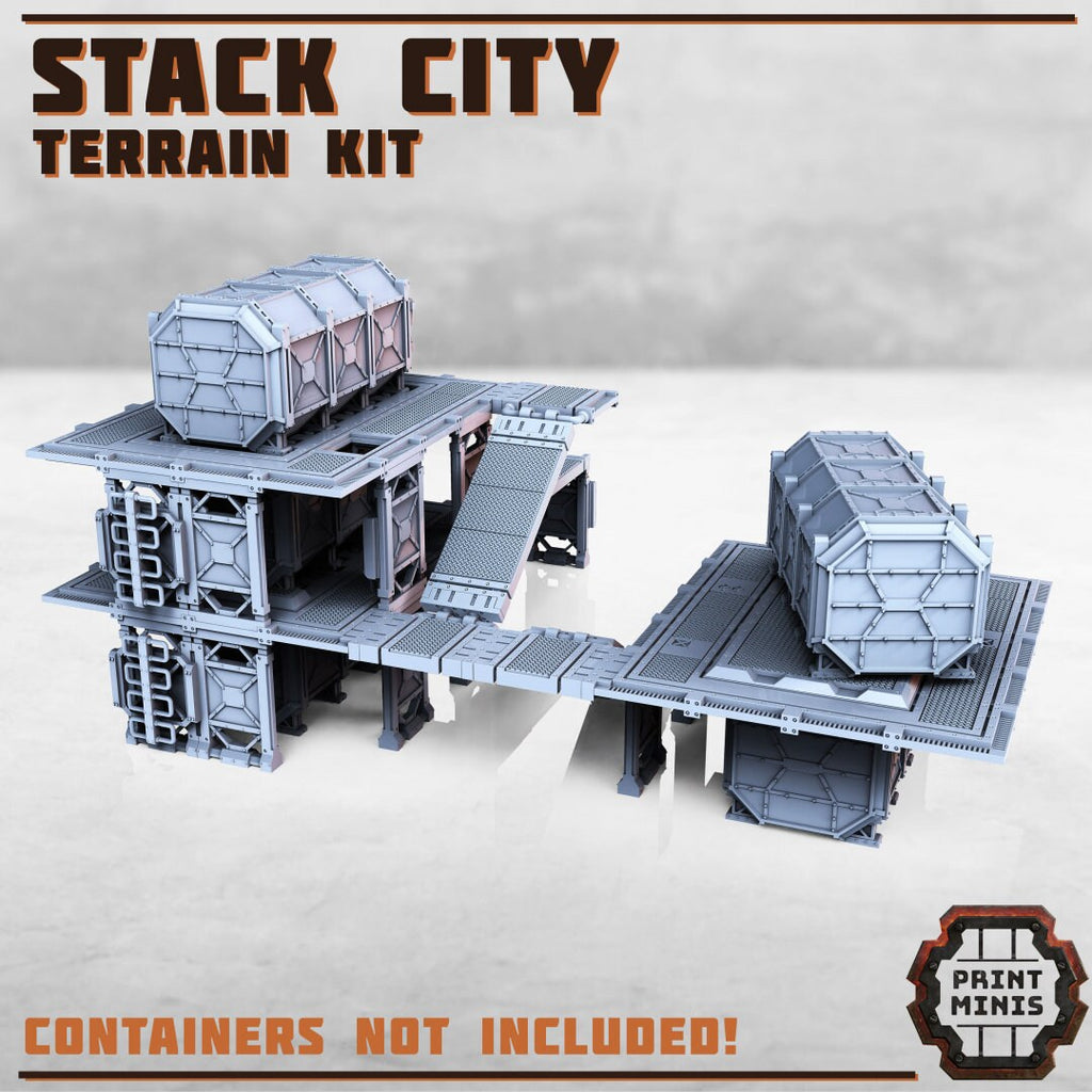 Image of the set of Stack City - Platforms Terrain Set - by Seaside Crow