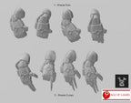 Image of the set of Indivisible Legion - 5x Dismember Power Fists - by Seaside Crow