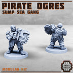 Image of the set of Stack City - x5 Sump Pirate Ogres - by Seaside Crow