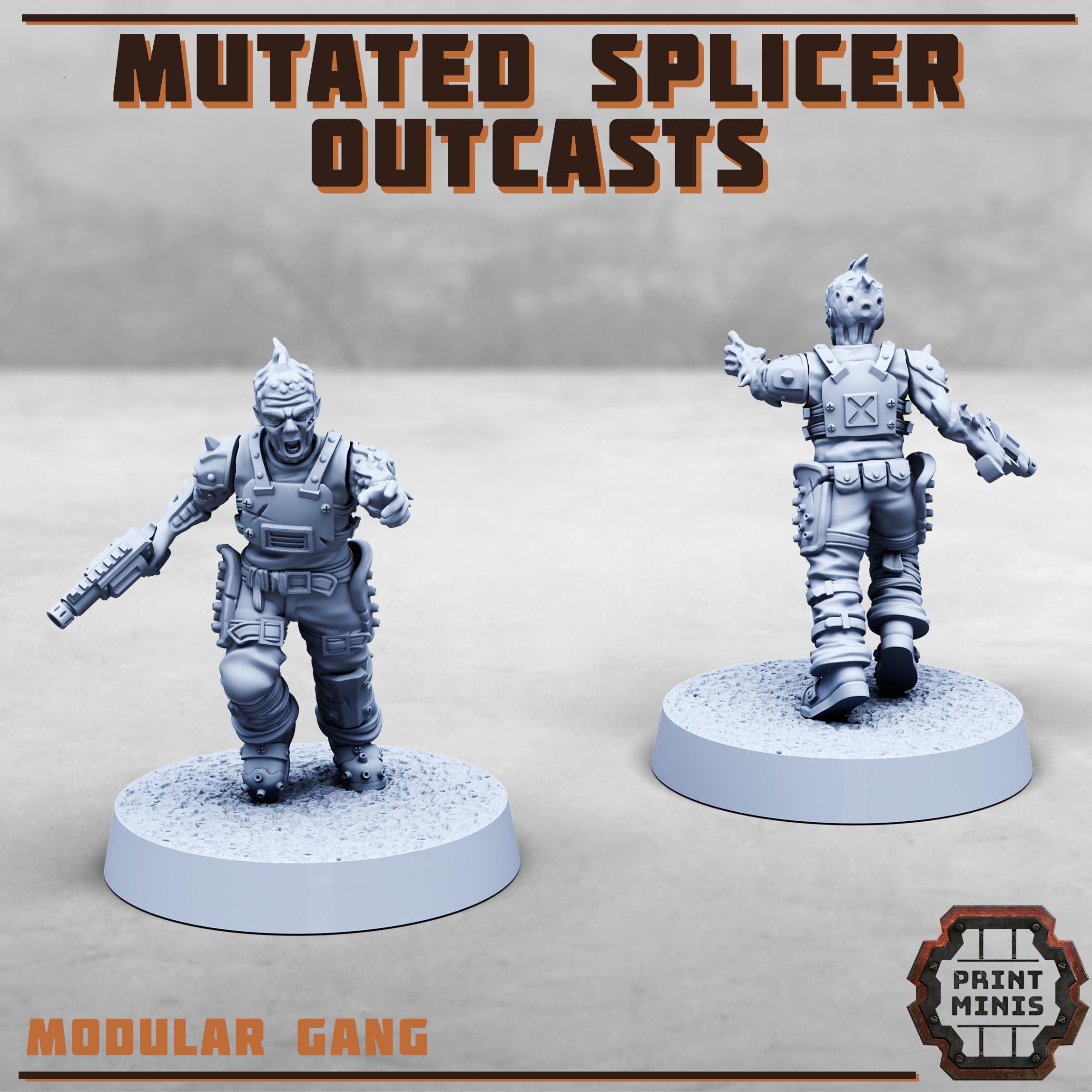 Image of the set of Stack City - 8x Mutated Splicer Outcasts - by Seaside Crow