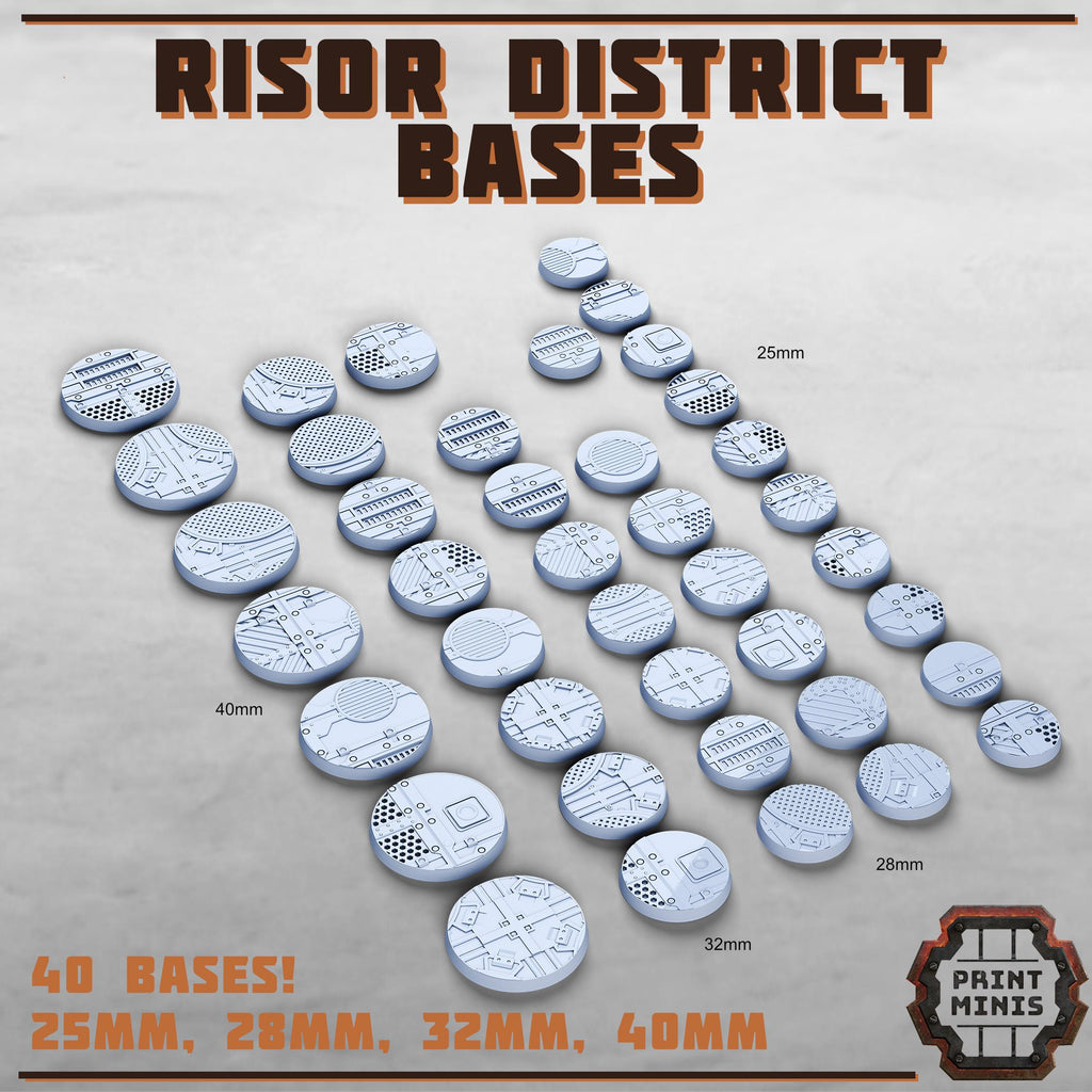 Image of the set of Risor District - Bases & Toppers - by Seaside Crow