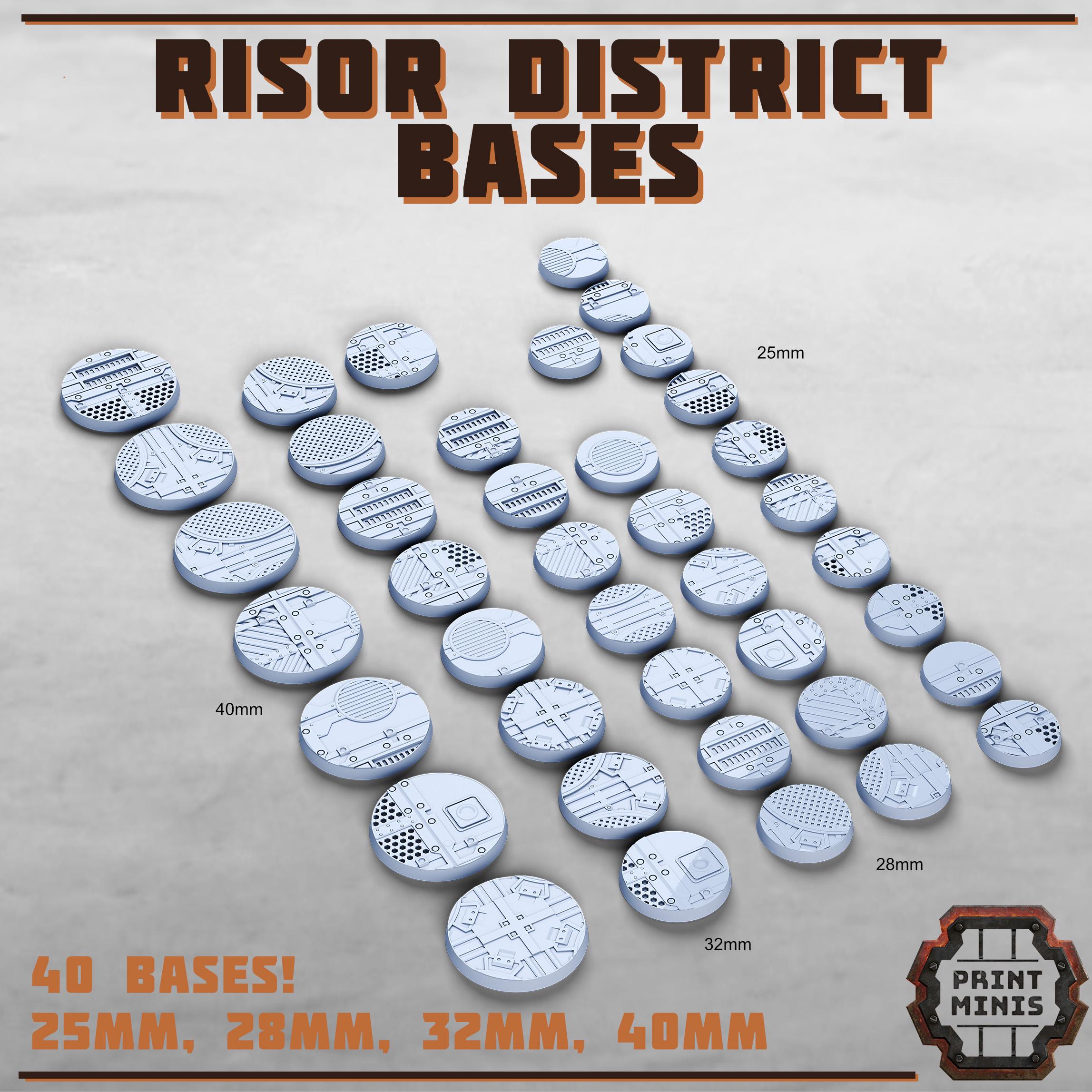 Image of the set of Risor District - Bases & Toppers - by Seaside Crow