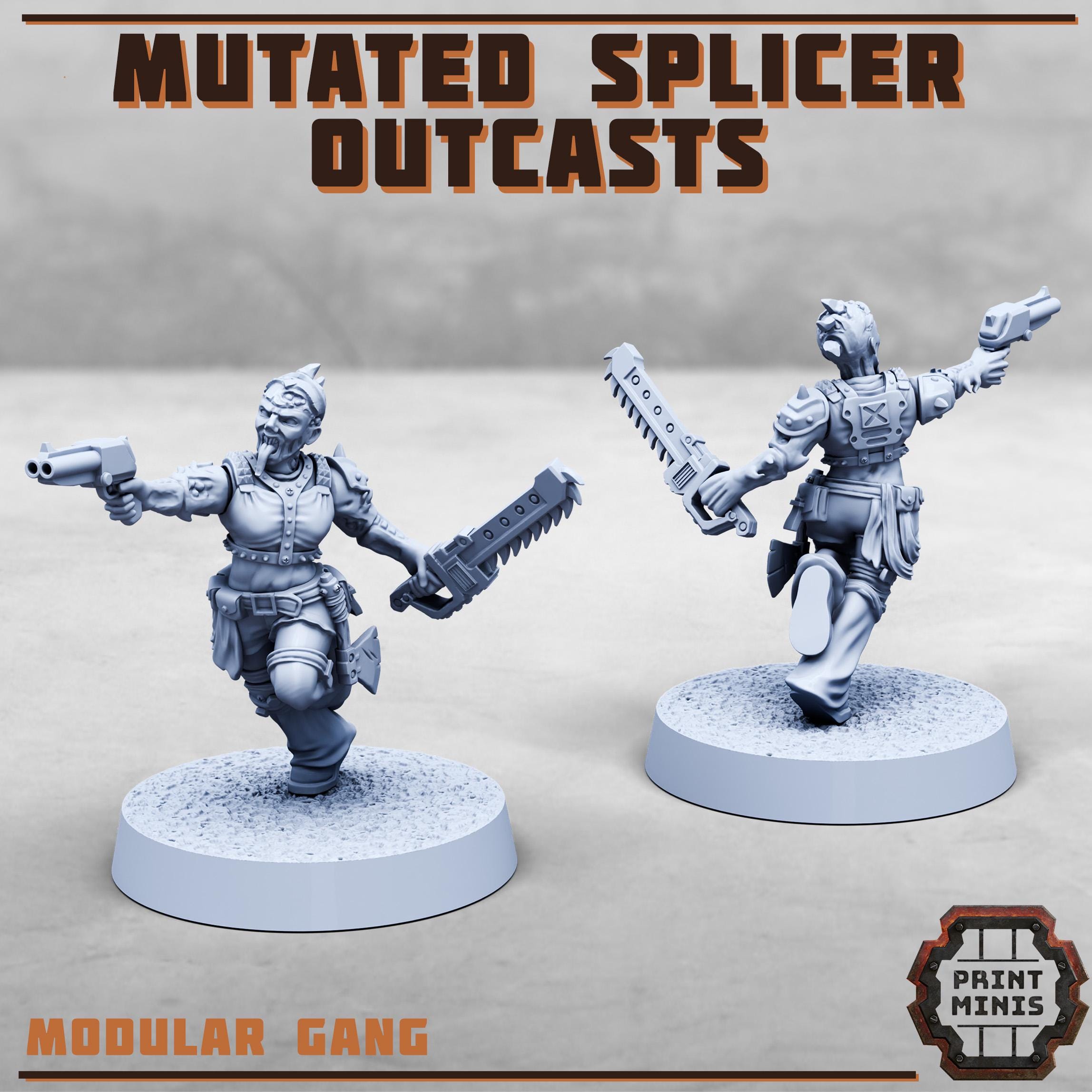 Image of the set of Stack City - 8x Mutated Splicer Outcasts - by Seaside Crow
