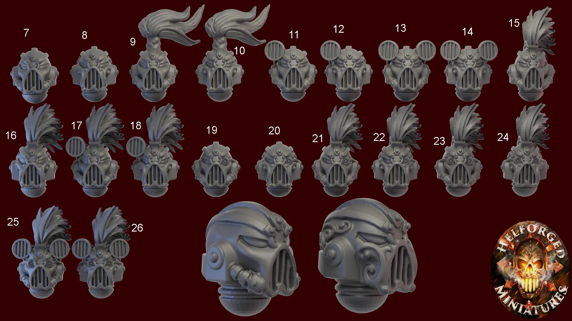 Sensual Sadists - 5x Helmets