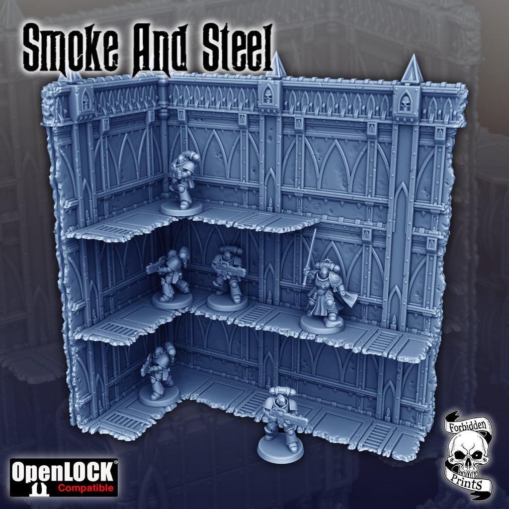 Smoke & Steel - Ruins (WTC Standard, x40 Pieces)