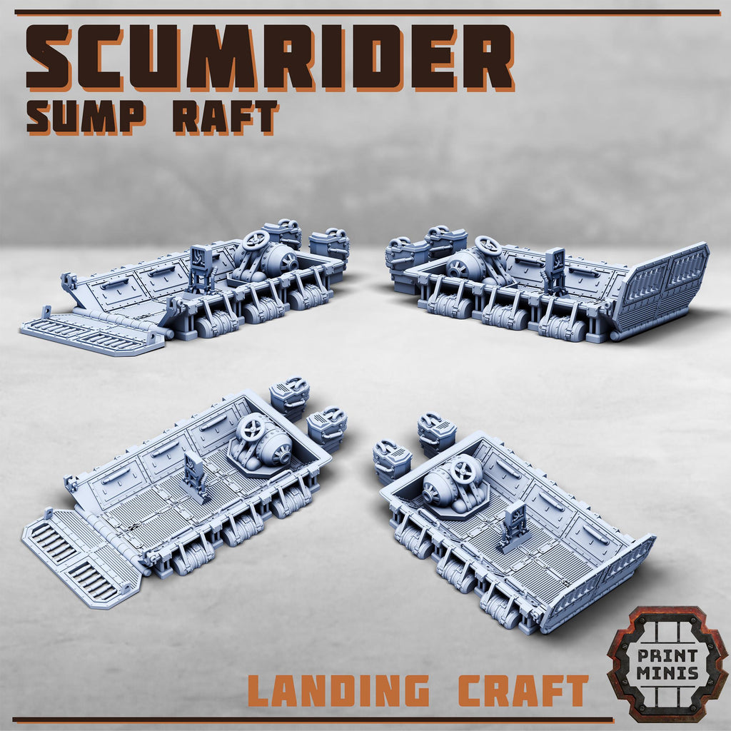Image of the set of Stack City - Scumrider Sump Raft - by Seaside Crow