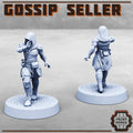 Image of the set of Stack City - Gossip Seller - by Seaside Crow