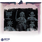 Image of the set of Primal Hounds - 5x Backpack Decoration - by Seaside Crow