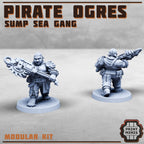 Image of the set of Stack City - x5 Sump Pirate Ogres - by Seaside Crow