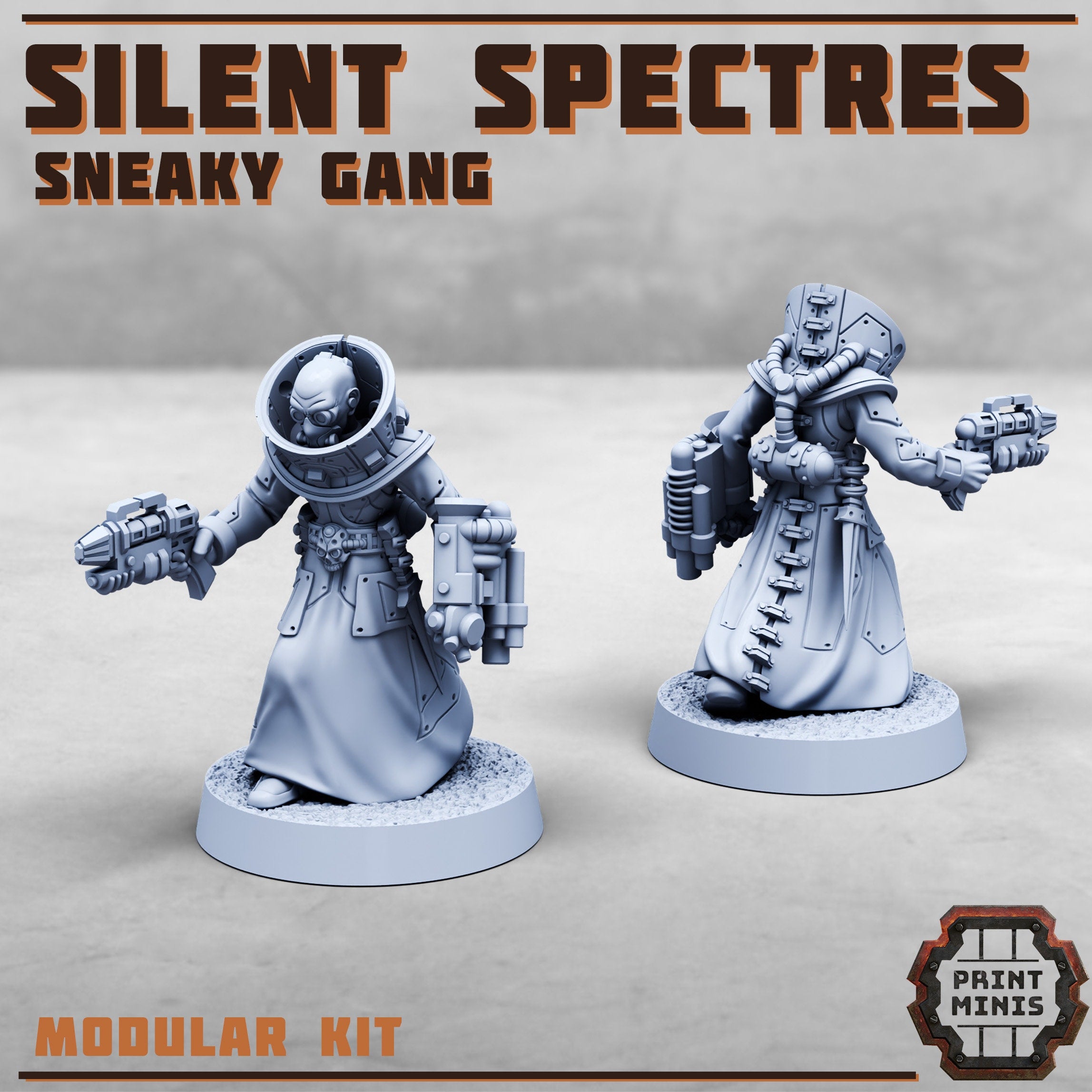 Image of the set of Silent Spectres - 8x Gangers - by Seaside Crow