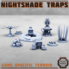 Image of the set of Bitter Nightshades - Gang Traps - by Seaside Crow