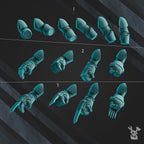 Image of the set of Scylla Legion - 5x Scylla Destroyer Arms - by Seaside Crow